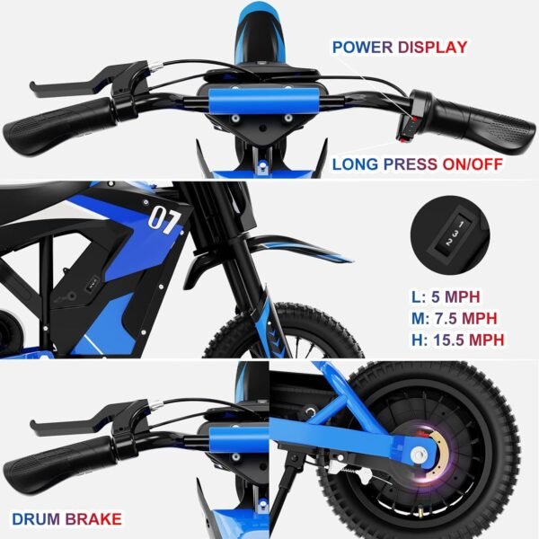 Crossshopper Moto Cross Enfants Electrique 3