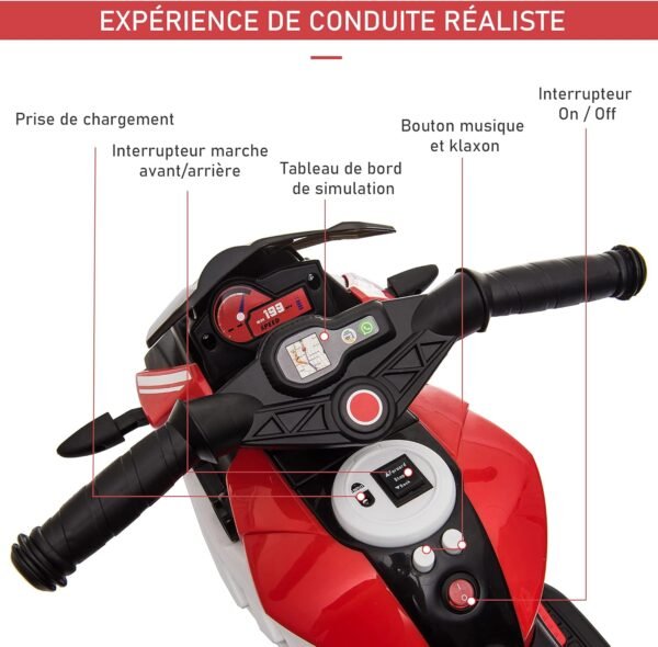 Groupon Moto Electrique Police pour Enfant de 3 Ans 4