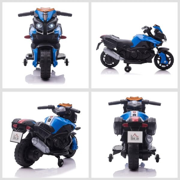 Homcom Moto Electrique pour Enfant Metal Noir 3