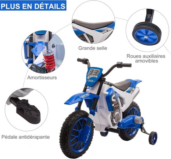Moto 125 Electrique Siege Enfant 7
