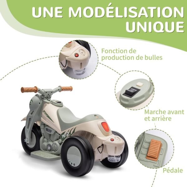 Moto 3 Roue Electrique Enfant 6