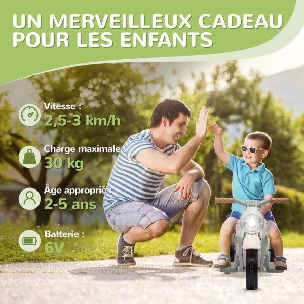 Moto 3 Roue Electrique Enfant 7