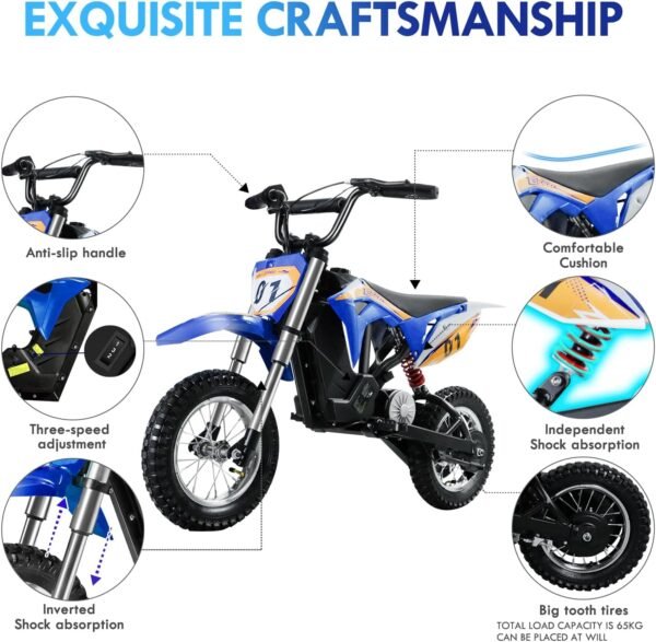 Moto Cross Electrique Enfant 7 Ans 3