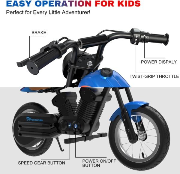 Moto Cross Electrique Enfant 8 Ans 4