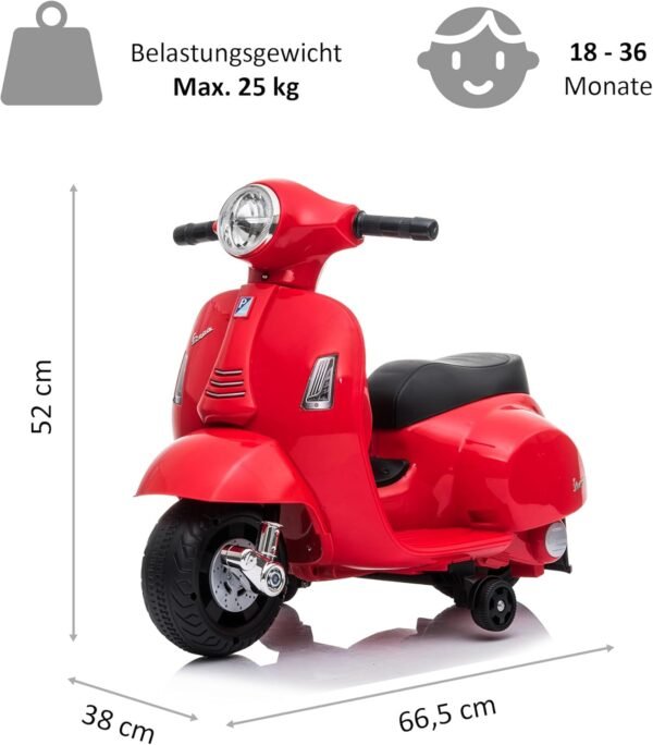 Moto Cross Rouge Enfant Electrique Mgm 6