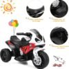 Moto Electrique 3 Roues Enfant Rouge 2