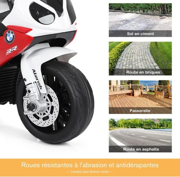Moto Electrique 3 Roues Enfant Rouge 4