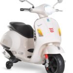 Moto Electrique Blanc Enfant en Plastique 1