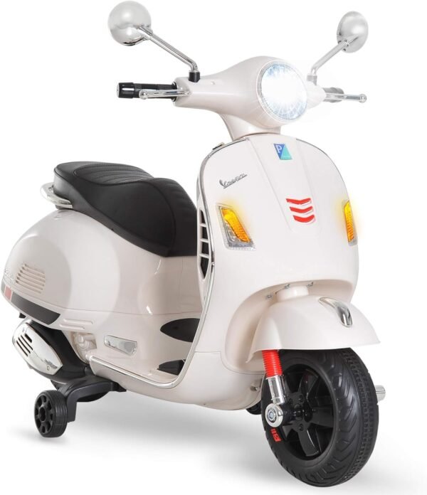 Moto Electrique Blanc Enfant en Plastique 1