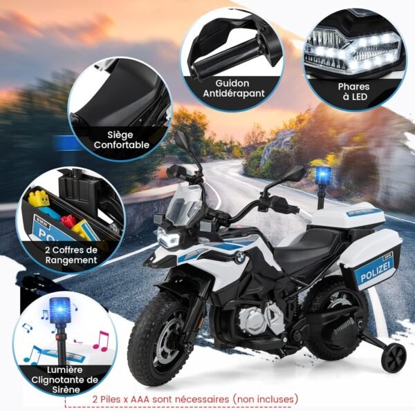 Moto Electrique Enfant 12 V 6km H 3