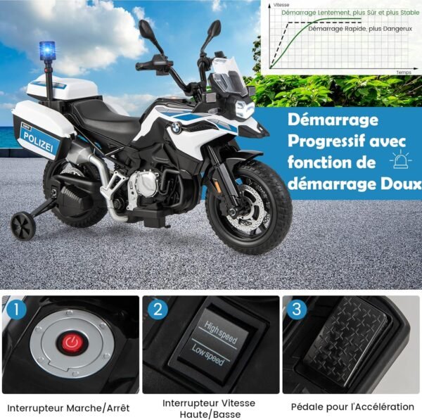Moto Electrique Enfant 12 V 6km H 4