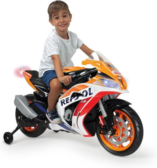 Moto Electrique Enfant 12v Orange 2