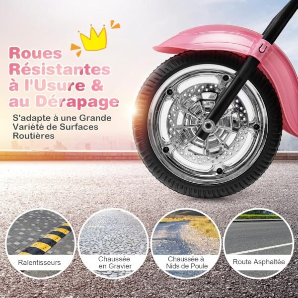 Moto Electrique Enfant 3 Rou Fille 5
