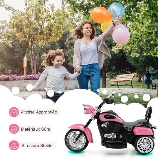 Moto Electrique Enfant 3 Rou Fille 8