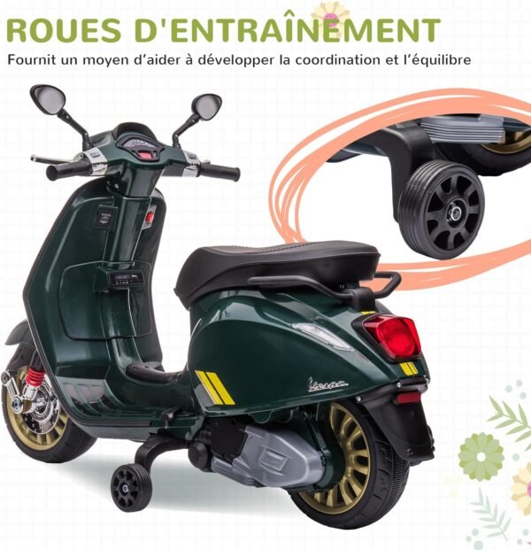 Moto Electrique Enfant 6 Volt Verte 6