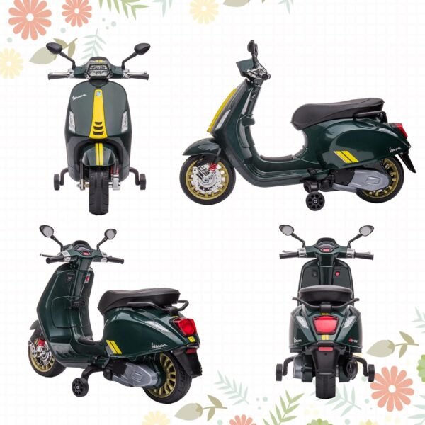 Moto Electrique Enfant 6 Volt Verte 8
