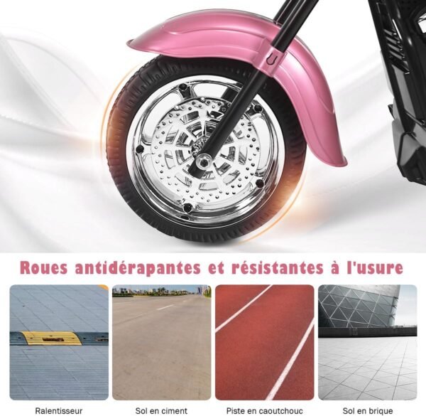 Moto Electrique Enfant Rose 2
