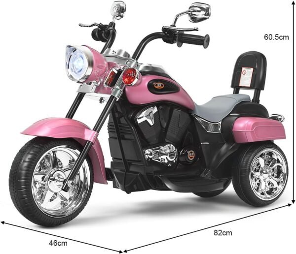 Moto Electrique Enfant Rose 5
