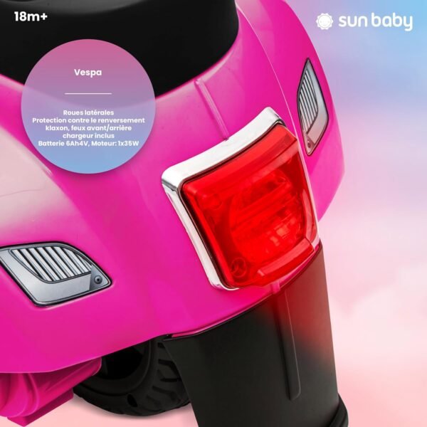 Moto Rose Electrique Enfants 3 Ans 8