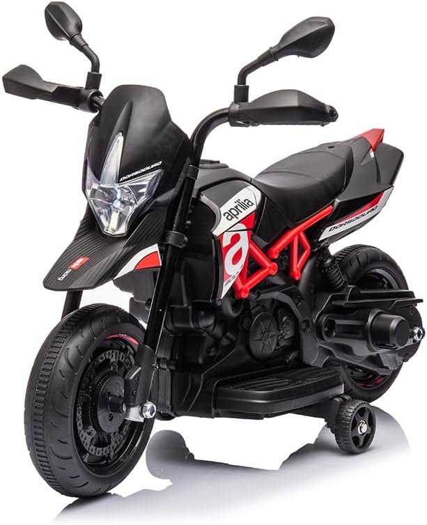 Moto Rouge Electrique pour Enfants