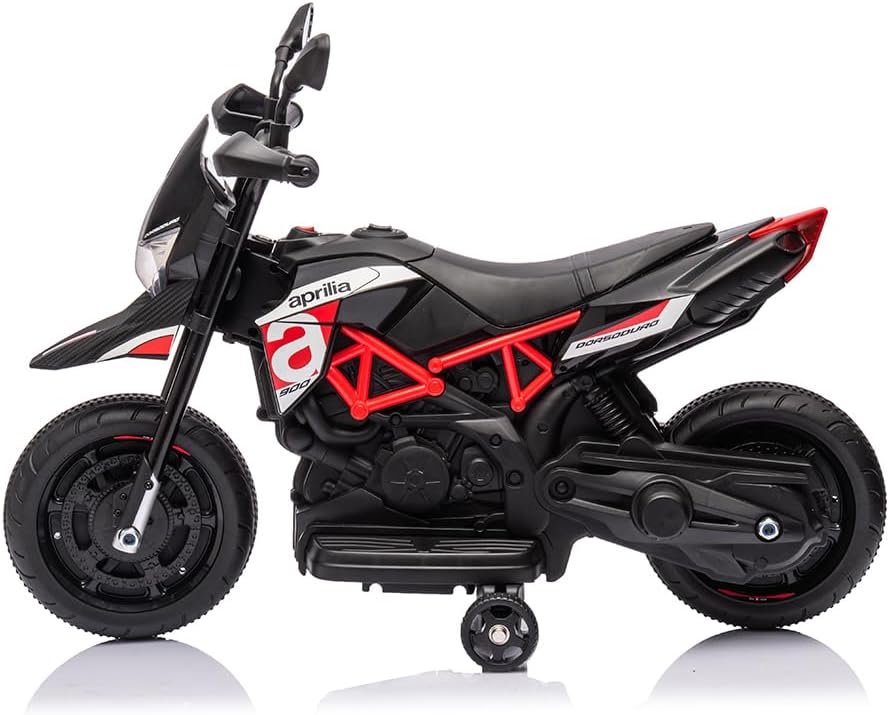 Moto Rouge Electrique pour Enfants